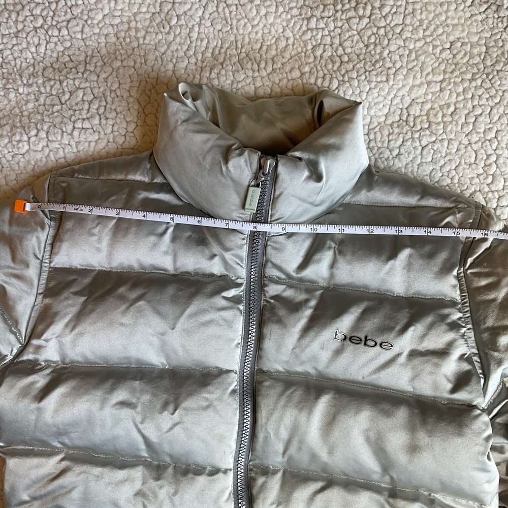 Vintage Bebe Silver Down Puffer Jacket - image 7